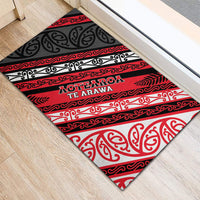 Aotearoa Te Arawa Rubber Doormat New Zealand Maori Tribal Fern Pattern