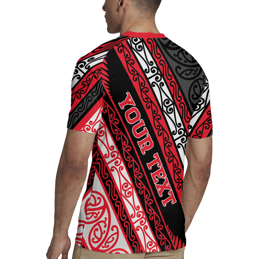 Personalised Aotearoa Te Arawa Rugby Jersey New Zealand Maori Tribal Fern Pattern