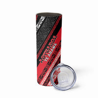Personalised Aotearoa Te Arawa Skinny Tumbler New Zealand Maori Tribal Fern Pattern