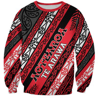 Personalised Aotearoa Te Arawa Sweatshirt New Zealand Maori Tribal Fern Pattern