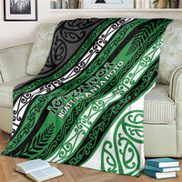 Aotearoa Ngati Maniapoto Blanket New Zealand Maori Tribal Fern Pattern