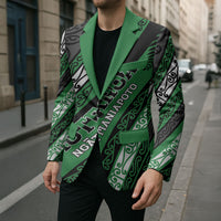 Personalised Aotearoa Ngati Maniapoto Blazer New Zealand Maori Tribal Fern Pattern