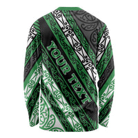 Personalised Aotearoa Ngati Maniapoto Long Sleeve Shirt New Zealand Maori Tribal Fern Pattern