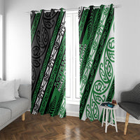 Aotearoa Ngati Maniapoto Window Curtain New Zealand Maori Tribal Fern Pattern