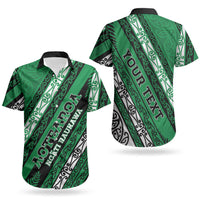 Personalised Aotearoa Ngati Raukawa Couples Matching Summer Maxi Dress and Hawaiian Shirt New Zealand Maori Tribal Fern Pattern