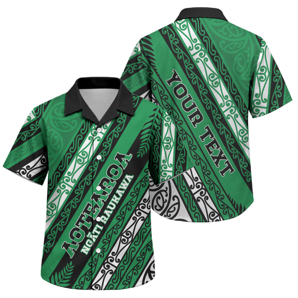 Personalised Aotearoa Ngati Raukawa Family Matching Tank Maxi Dress and Hawaiian Shirt New Zealand Maori Tribal Fern Pattern