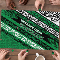 Aotearoa Ngati Raukawa Puzzle New Zealand Maori Tribal Fern Pattern