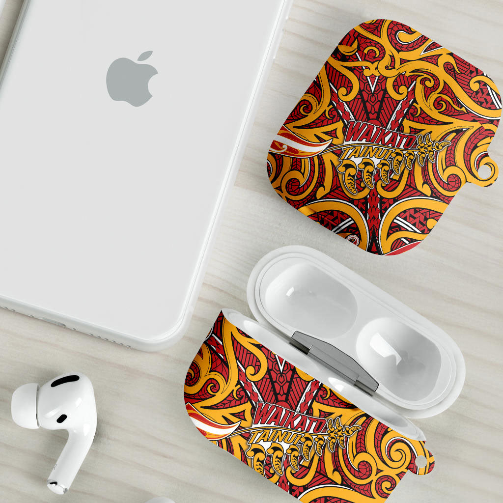 Aotearoa Waikato Tainui AirPods Case Maori Tribal Pattern Koru Motif