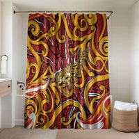 Aotearoa Waikato Tainui Bathroom Set Maori Tribal Pattern Koru Motif