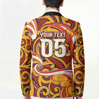 Custom Aotearoa Waikato Tainui Blazer Maori Tribal Pattern Koru Motif