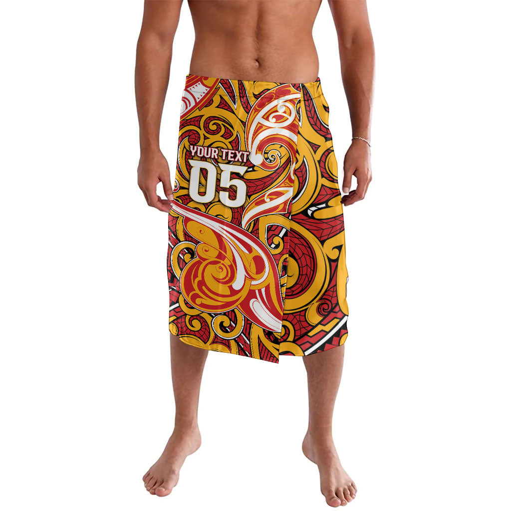 Custom Aotearoa Waikato Tainui Lavalava Maori Tribal Pattern Koru Motif
