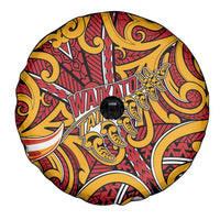 Aotearoa Waikato Tainui Spare Tire Cover Maori Tribal Pattern Koru Motif