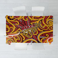 Aotearoa Waikato Tainui Tablecloth Maori Tribal Pattern Koru Motif
