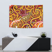 Aotearoa Waikato Tainui Tapestry Maori Tribal Pattern Koru Motif