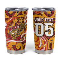 Custom Aotearoa Waikato Tainui Tumbler Cup Maori Tribal Pattern Koru Motif