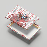 French Polynesian Christmas Canvas Wall Art Santa Riding Hammerhead Shark Tahitian DT05 - Polynesian Pride