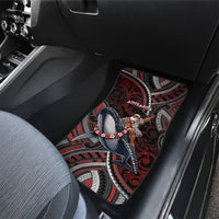 Aotearoa Christmas Car Mats Santa Riding Humpback Whale Maori Koru DT05 - Polynesian Pride