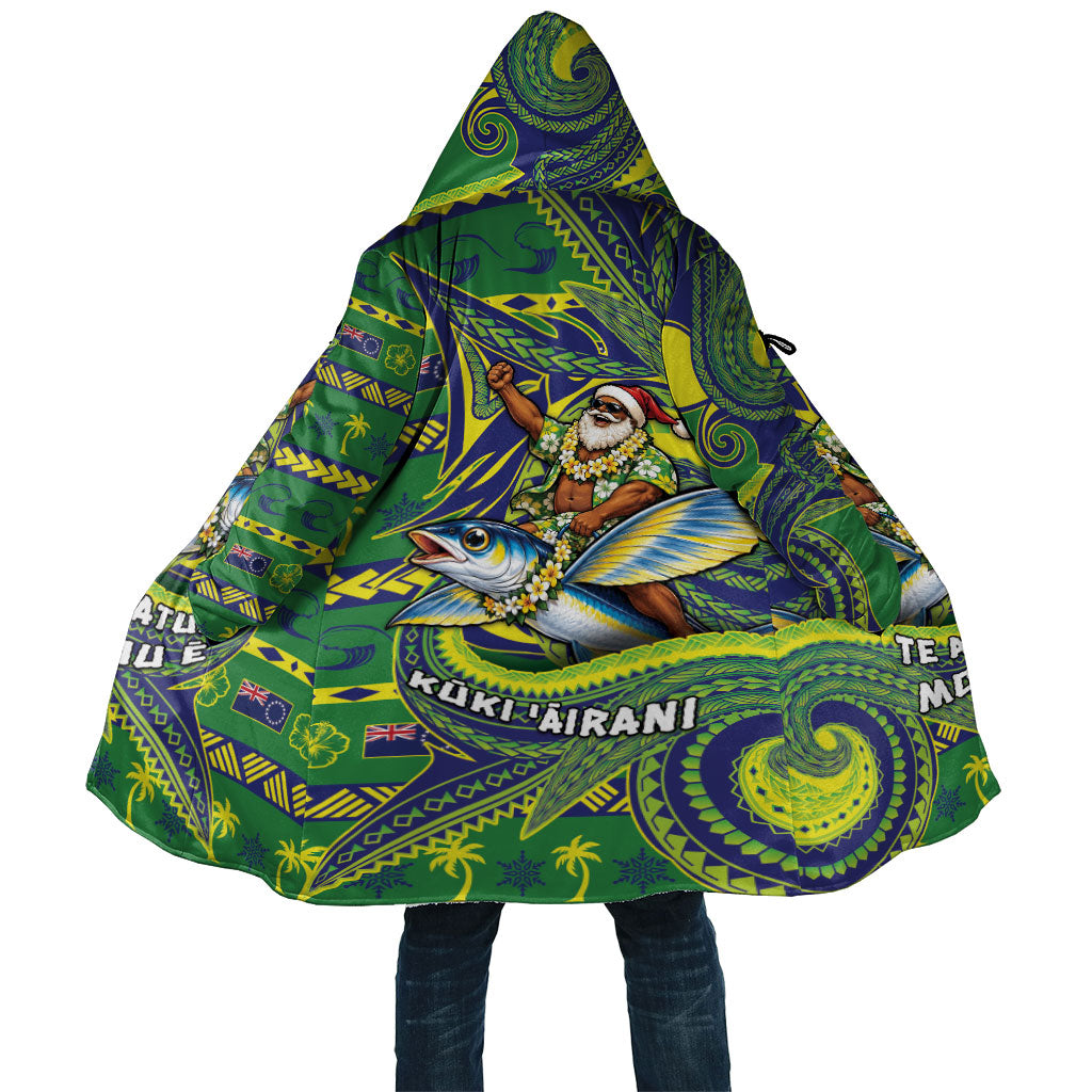 Cook Islands Christmas Cloak Santa Riding Flying Fish