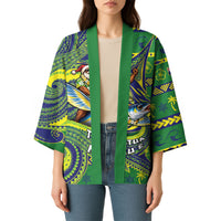 Cook Islands Christmas Kimono Santa Riding Flying Fish DT05 - Polynesian Pride