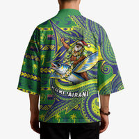 Cook Islands Christmas Kimono Santa Riding Flying Fish DT05 - Polynesian Pride