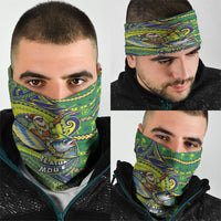 Cook Islands Christmas Neck Gaiter Santa Riding Flying Fish DT05 - Polynesian Pride