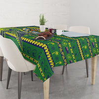 Cook Islands Christmas Tablecloth Santa Riding Flying Fish DT05 - Polynesian Pride