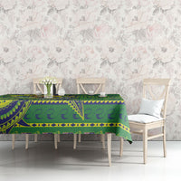 Cook Islands Christmas Tablecloth Santa Riding Flying Fish DT05 - Polynesian Pride