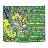 Cook Islands Christmas Tapestry Santa Riding Flying Fish DT05 - Polynesian Pride
