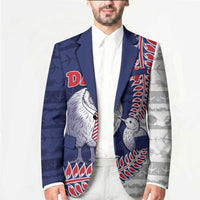 Personalised New Zealand Father's Day Blazer Daddy Kiwi Bird Silver Ferns