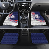 Personalised New Zealand Father's Day Car Mats Daddy Kiwi Bird Silver Ferns