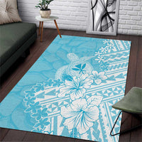 Hawaii Kanaka Maoli Area Rug Polynesian Turtle Tattoo