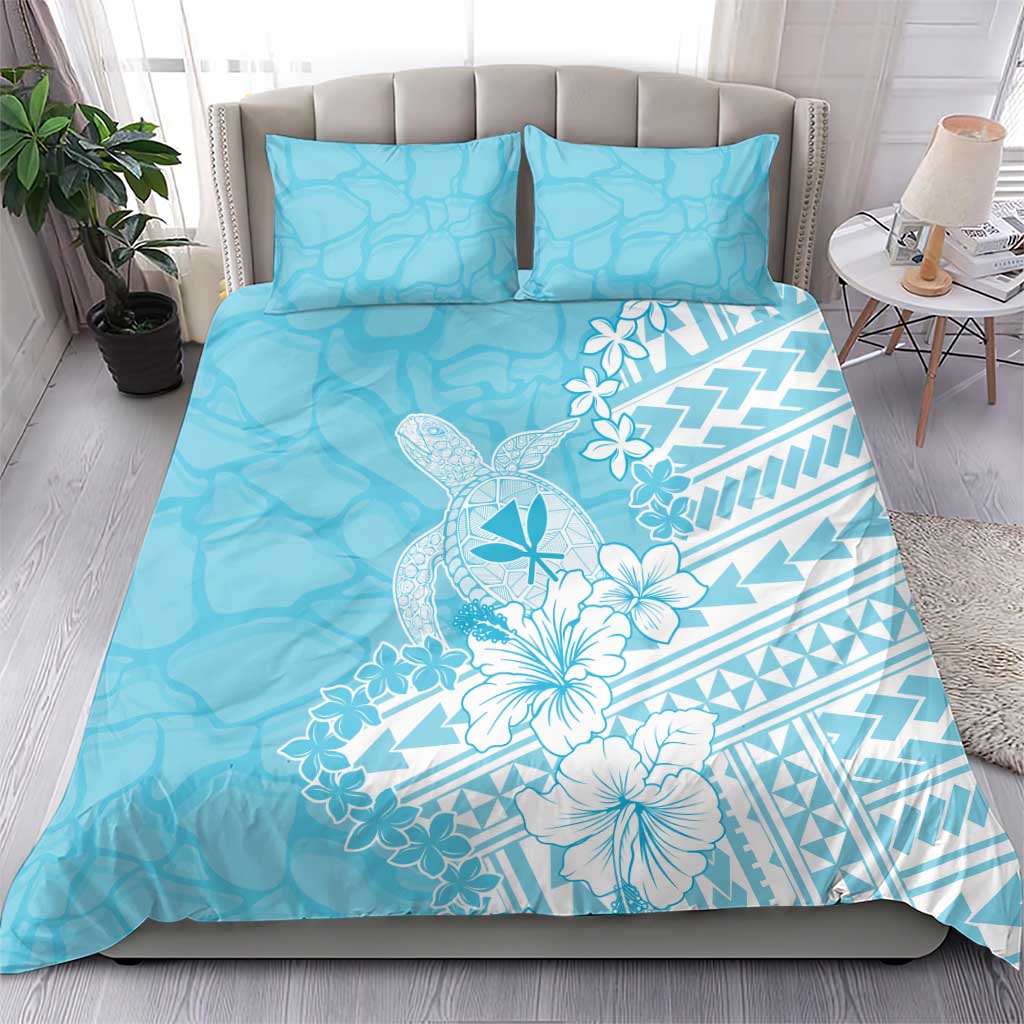 Hawaii Kanaka Maoli Bedding Set Polynesian Turtle Tattoo