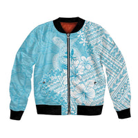 Hawaii Kanaka Maoli Bomber Jacket Polynesian Turtle Tattoo DT05 Unisex Blue - Polynesian Pride