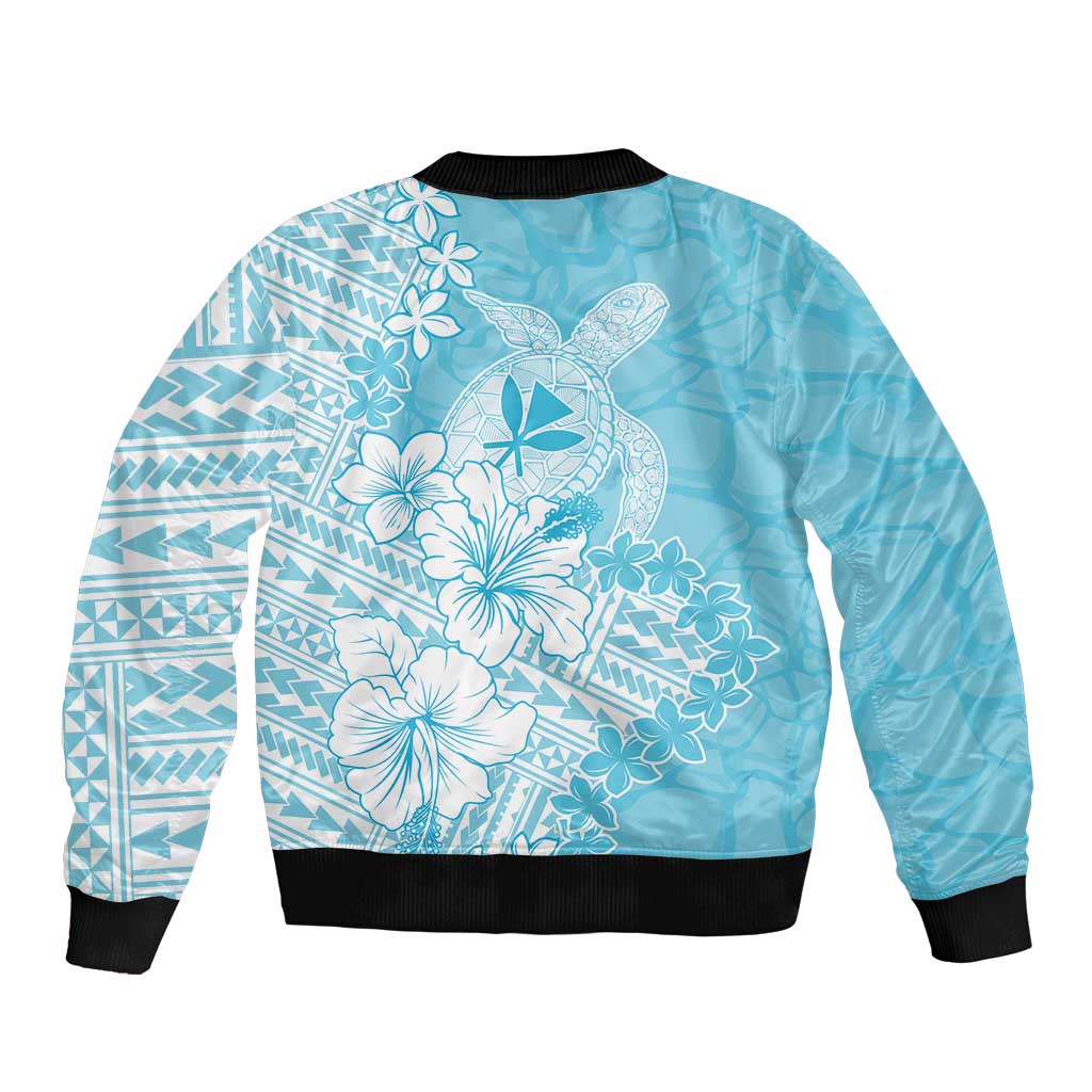 Hawaii Kanaka Maoli Bomber Jacket Polynesian Turtle Tattoo DT05 - Polynesian Pride