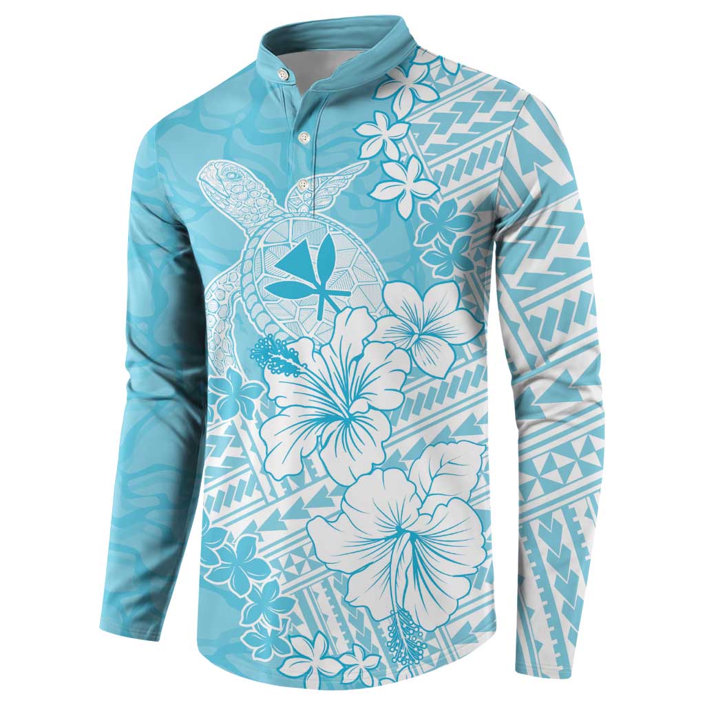 Hawaii Kanaka Maoli Button Sweatshirt Polynesian Turtle Tattoo DT05 - Polynesian Pride