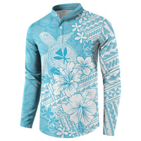 Hawaii Kanaka Maoli Button Sweatshirt Polynesian Turtle Tattoo DT05 - Polynesian Pride