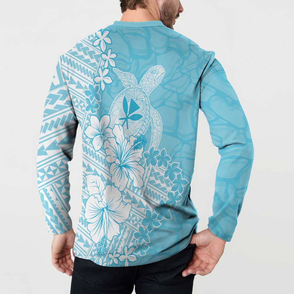 Hawaii Kanaka Maoli Button Sweatshirt Polynesian Turtle Tattoo DT05 - Polynesian Pride