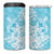 Hawaii Kanaka Maoli 4 in 1 Can Cooler Tumbler Polynesian Turtle Tattoo
