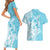 Hawaii Kanaka Maoli Couples Matching Short Sleeve Bodycon Dress and Hawaiian Shirt Polynesian Turtle Tattoo