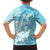 Hawaii Kanaka Maoli Family Matching Off The Shoulder Long Sleeve Dress and Hawaiian Shirt Polynesian Turtle Tattoo