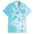 Hawaii Kanaka Maoli Family Matching Off The Shoulder Long Sleeve Dress and Hawaiian Shirt Polynesian Turtle Tattoo