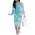 Hawaii Kanaka Maoli Family Matching Off The Shoulder Long Sleeve Dress and Hawaiian Shirt Polynesian Turtle Tattoo