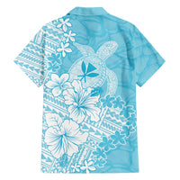 Hawaii Kanaka Maoli Family Matching Puletasi and Hawaiian Shirt Polynesian Turtle Tattoo