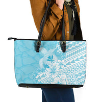 Hawaii Kanaka Maoli Leather Tote Bag Polynesian Turtle Tattoo DT05 - Polynesian Pride