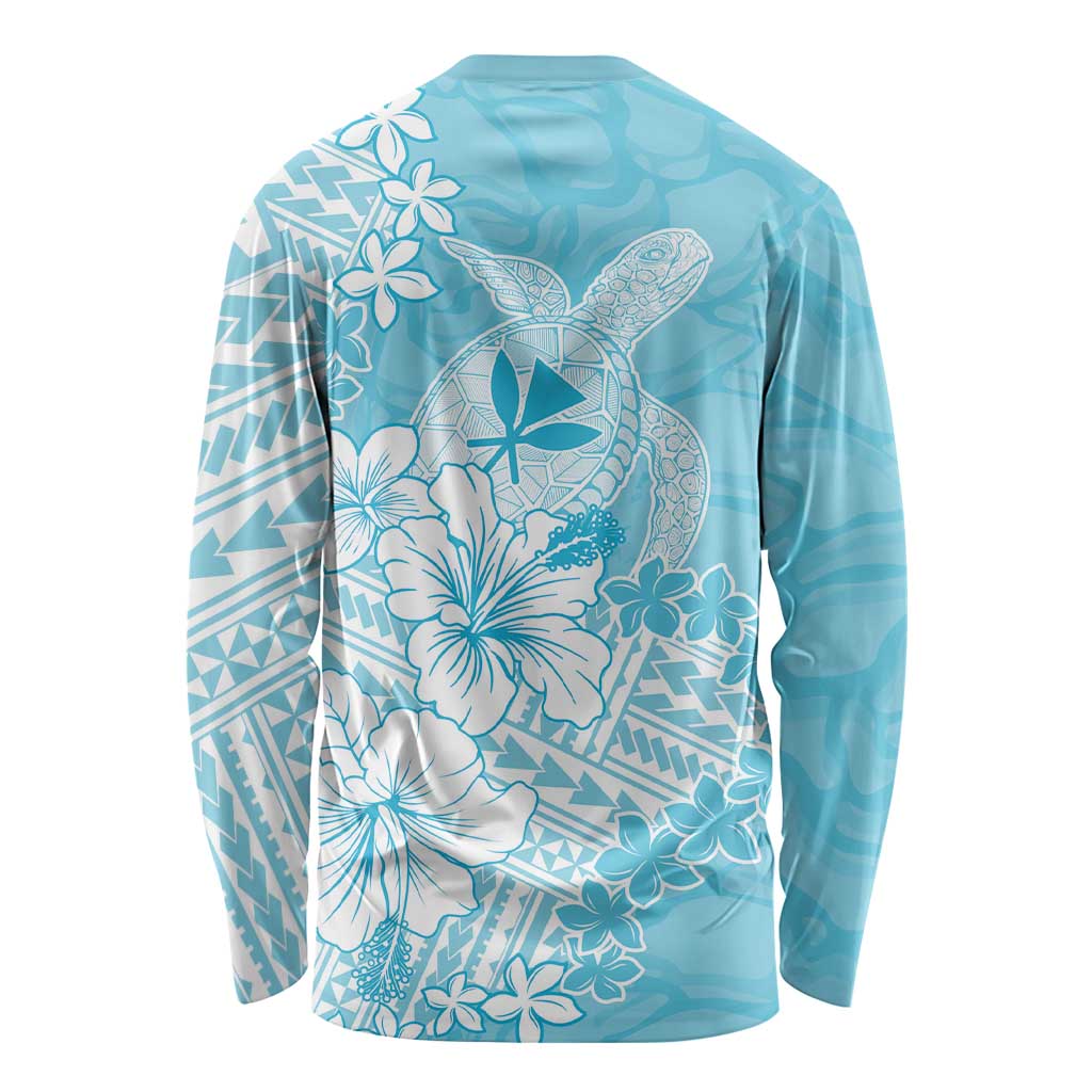 Hawaii Kanaka Maoli Long Sleeve Shirt Polynesian Turtle Tattoo DT05 - Polynesian Pride