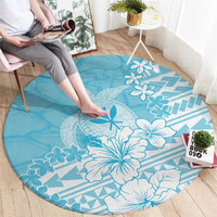 Hawaii Kanaka Maoli Round Carpet Polynesian Turtle Tattoo DT05 - Polynesian Pride