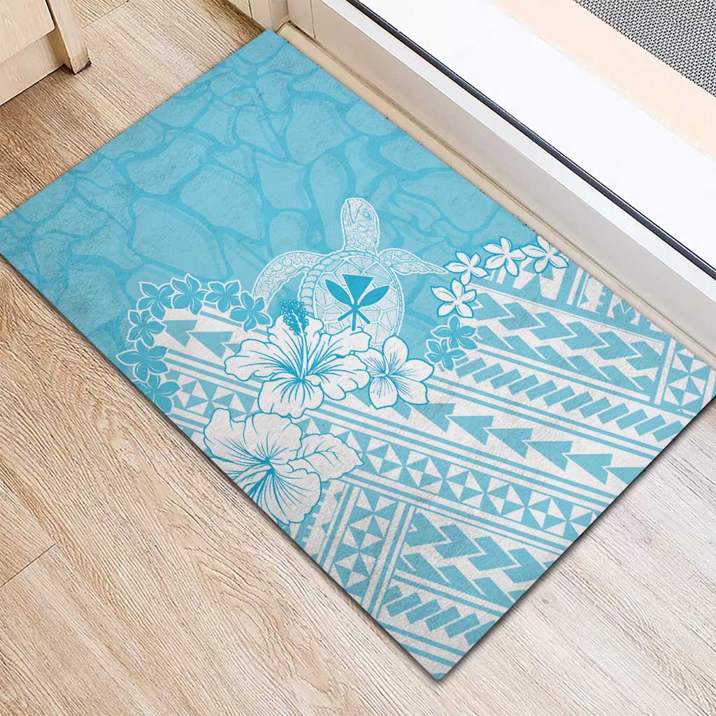 Hawaii Kanaka Maoli Rubber Doormat Polynesian Turtle Tattoo DT05 - Polynesian Pride