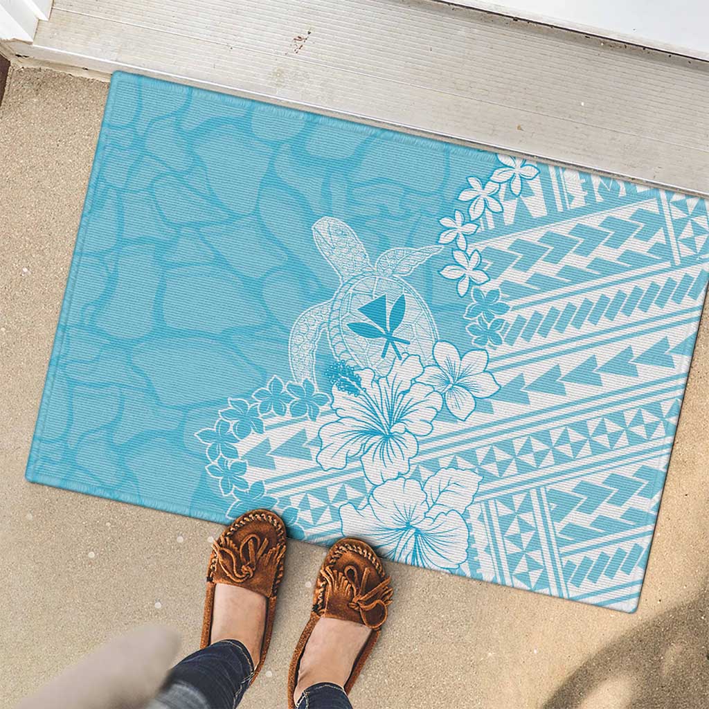 Hawaii Kanaka Maoli Rubber Doormat Polynesian Turtle Tattoo DT05 - Polynesian Pride