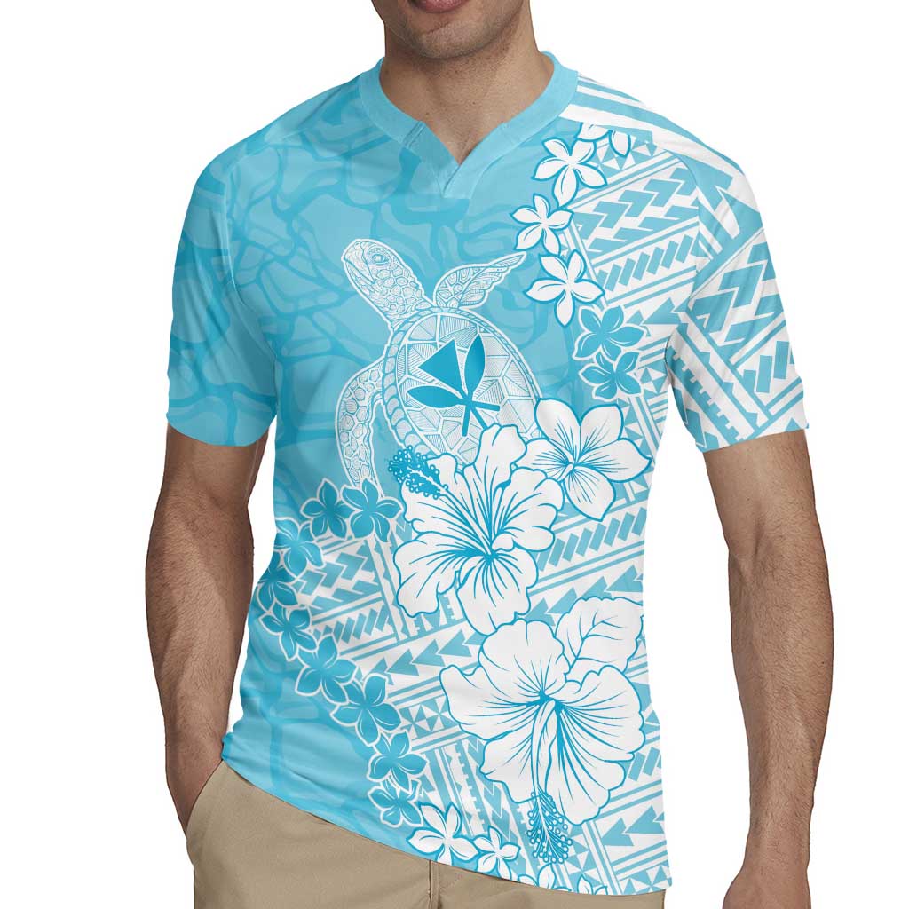 Hawaii Kanaka Maoli Rugby Jersey Polynesian Turtle Tattoo DT05 - Polynesian Pride