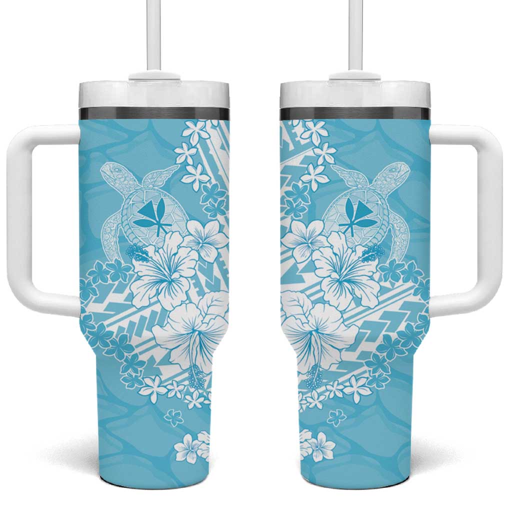 Hawaii Kanaka Maoli Tumbler With Handle Polynesian Turtle Tattoo